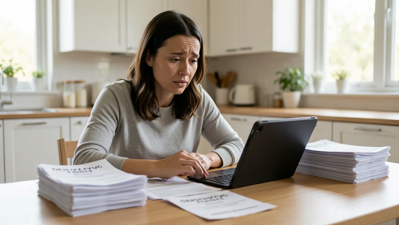 Woman researching payday loan alternatives in Missouri.