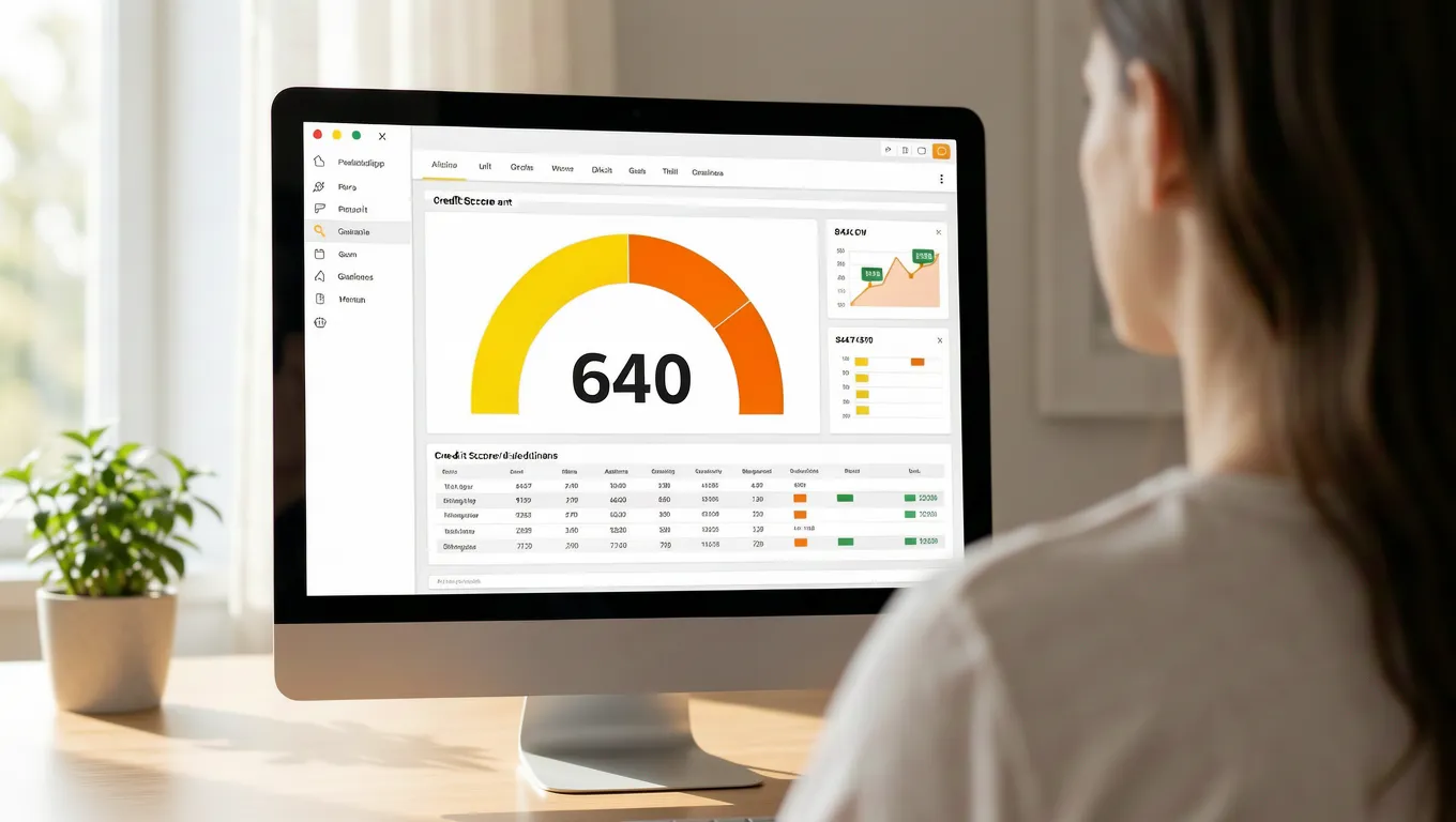 Missouri couple reviewing 640 credit score loan options.