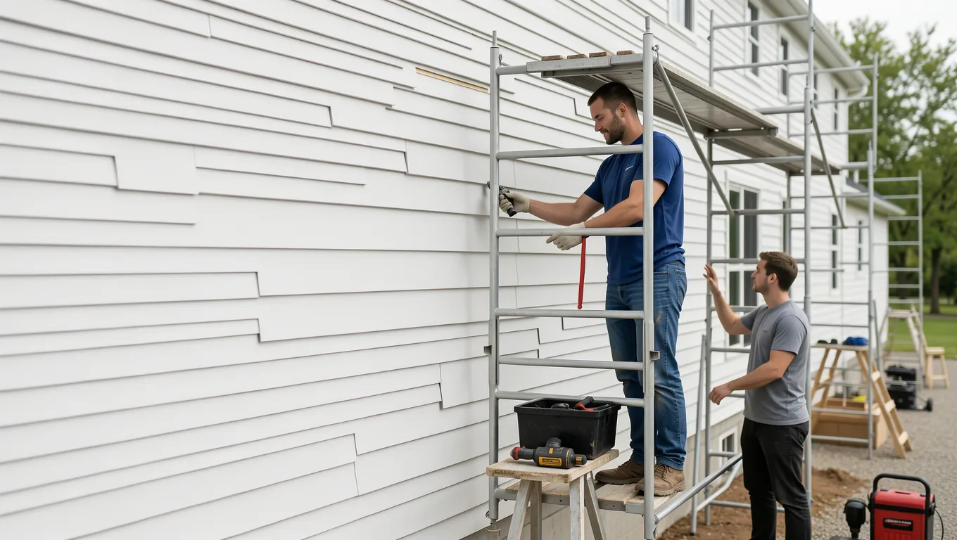 Missouri homeowners discussing siding financing options