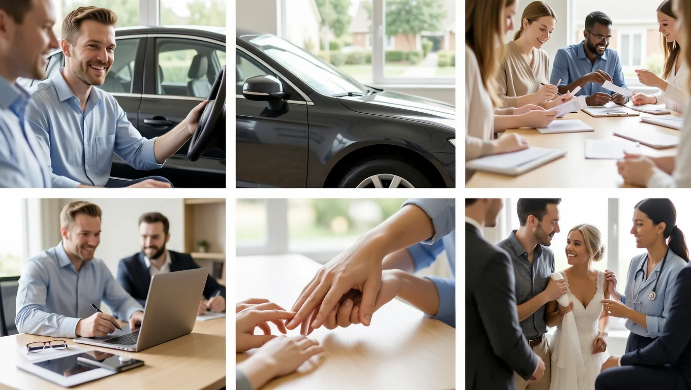 Missouri couple reviewing purpose loan documents