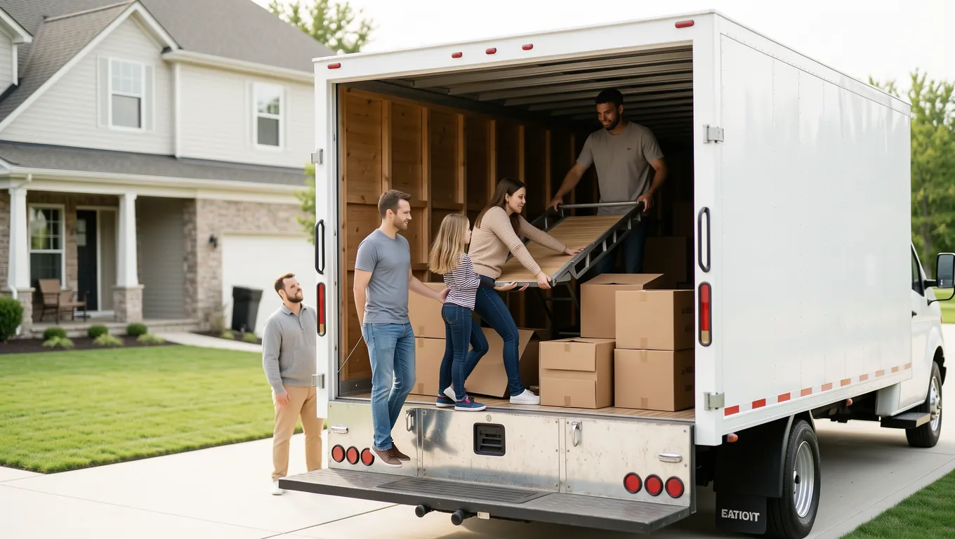 Couple reviewing moving loan options in Missouri