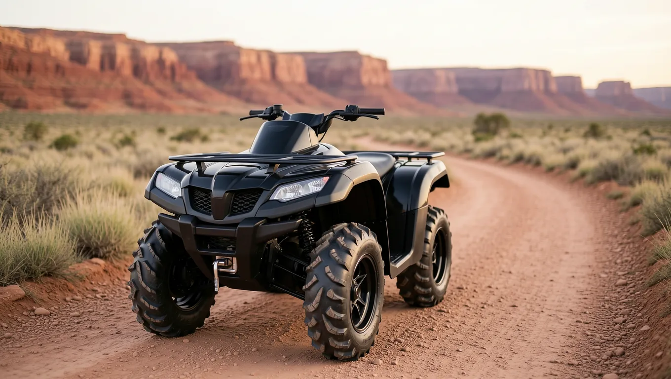 couple discussing ATV financing options Missouri