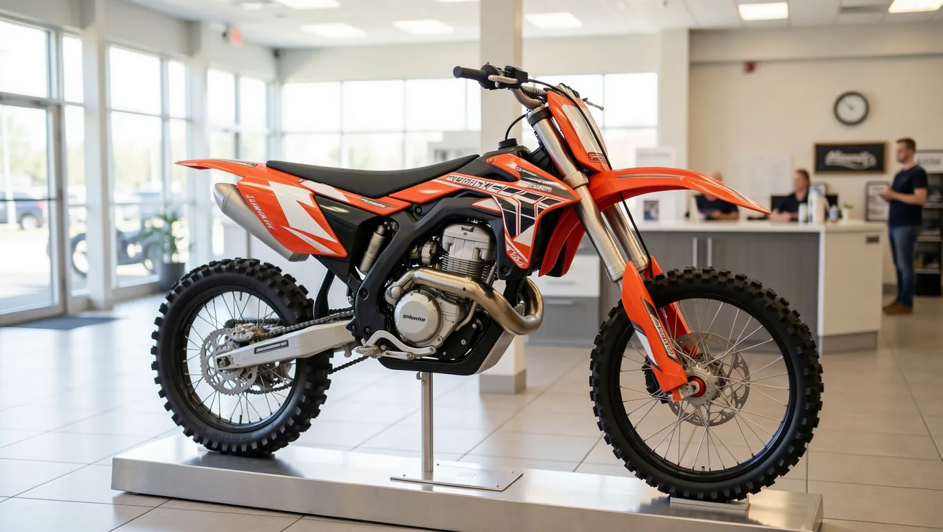 Missouri couple reviews dirt bike financing options online.