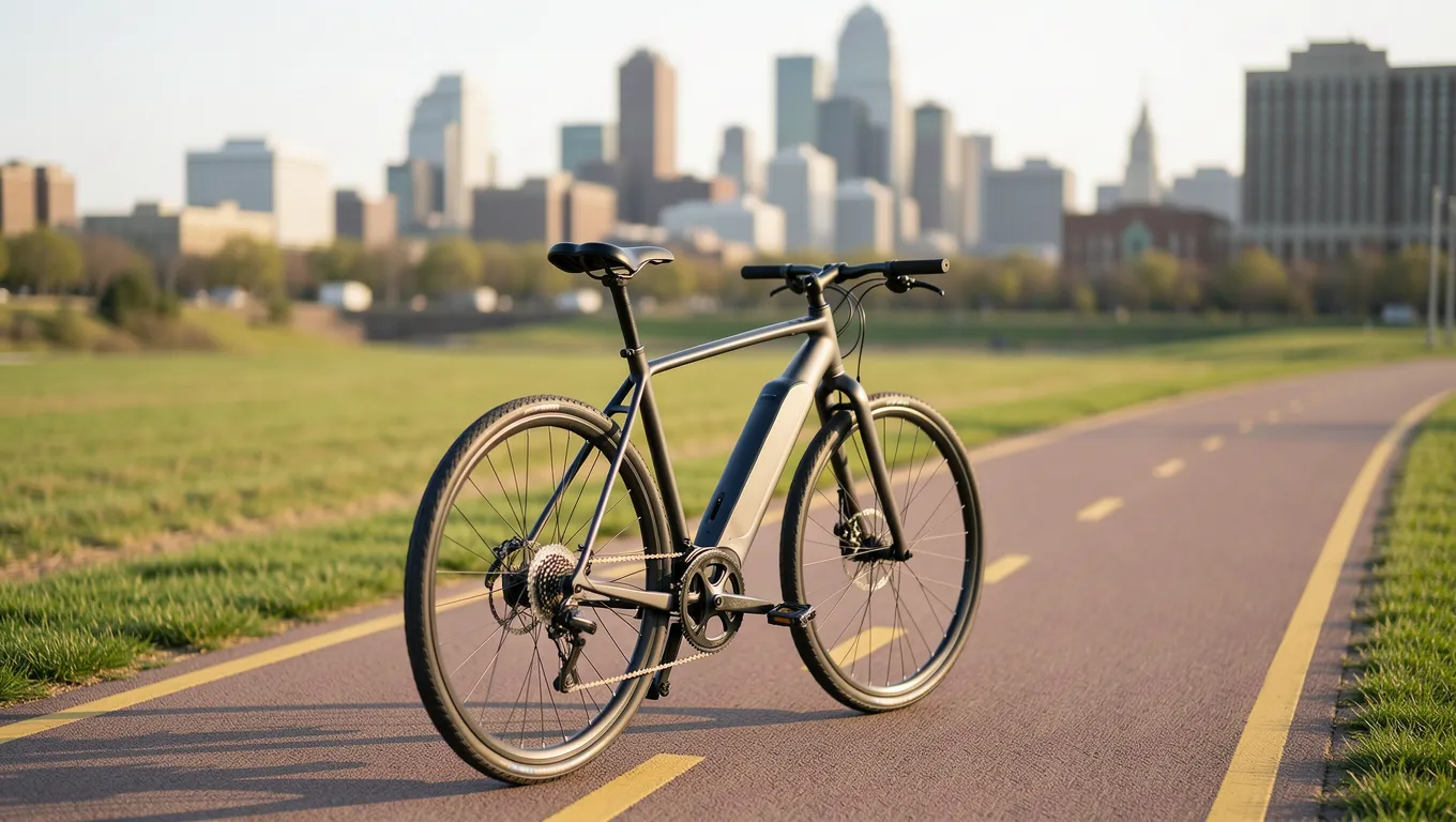 Missouri couple reviewing e-bike loan options online.